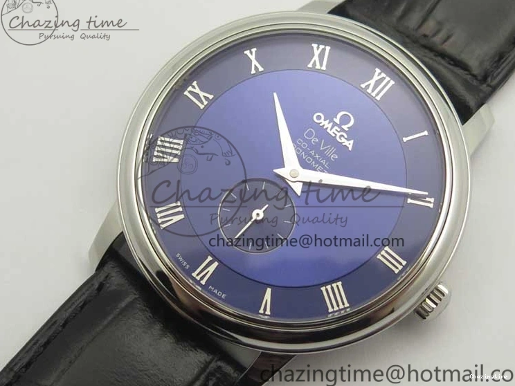 0427 Youthful De Ville Prestige Small Second TWF 1:1 Best Edition Blue Dial on Black Leather Strap MIYOTA 8035